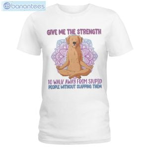 Give Me The Strength To Walk Away Yoga Dogs Golden Retriever Long Sleeve T-Shirt Product Photo 1