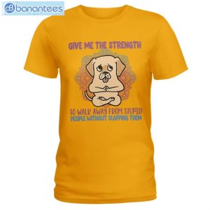 Give Me The Strength To Walk Away Yoga Dogs Labrador Retriever Long Sleeve T-Shirt Product Photo 2