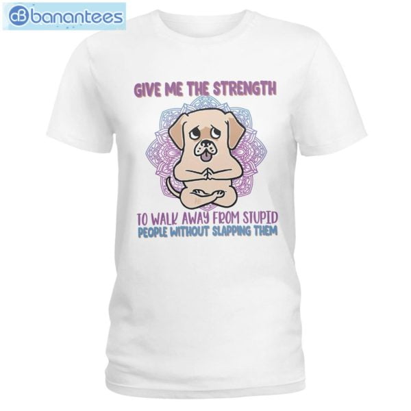 Give Me The Strength To Walk Away Yoga Dogs Labrador Retriever Long Sleeve T-Shirt Product Photo 1