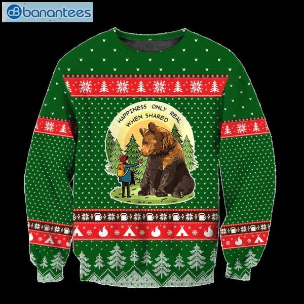 Go Camping Play With Bear Ugly Christmas Sweater Product Photo 1