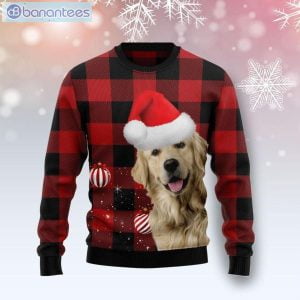 Golden Retriever Dog Christmas Ugly Sweater Product Photo 1