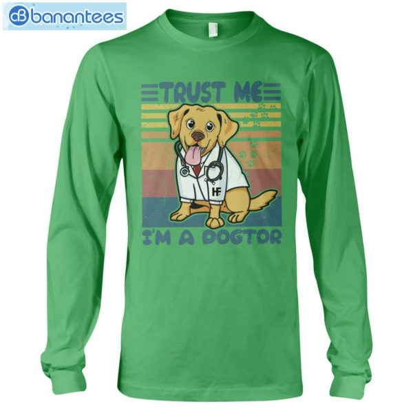 Golden Retriever Trust Me I'm A Dogtor Long Sleeve T-Shirt Product Photo 3
