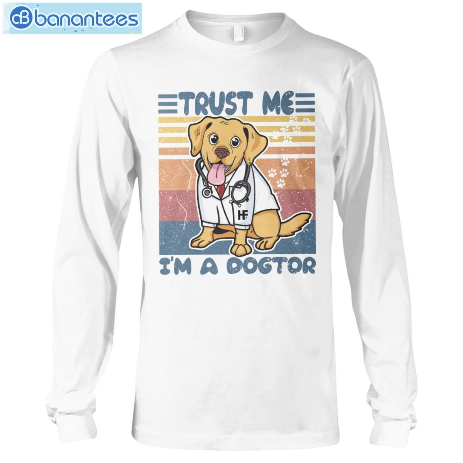Golden Retriever Trust Me I'm A Dogtor Long Sleeve T-Shirt Product Photo 1