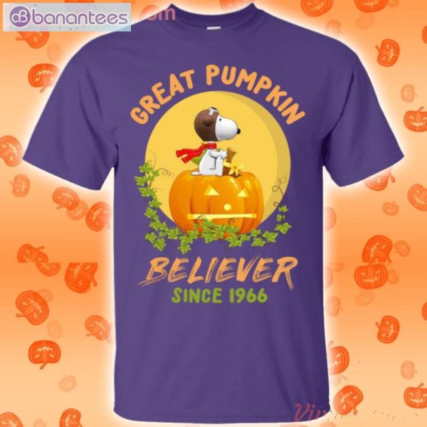 Great Pumpkin Believer Snoopy Halloween Pilot T-Shirt Product Photo 5