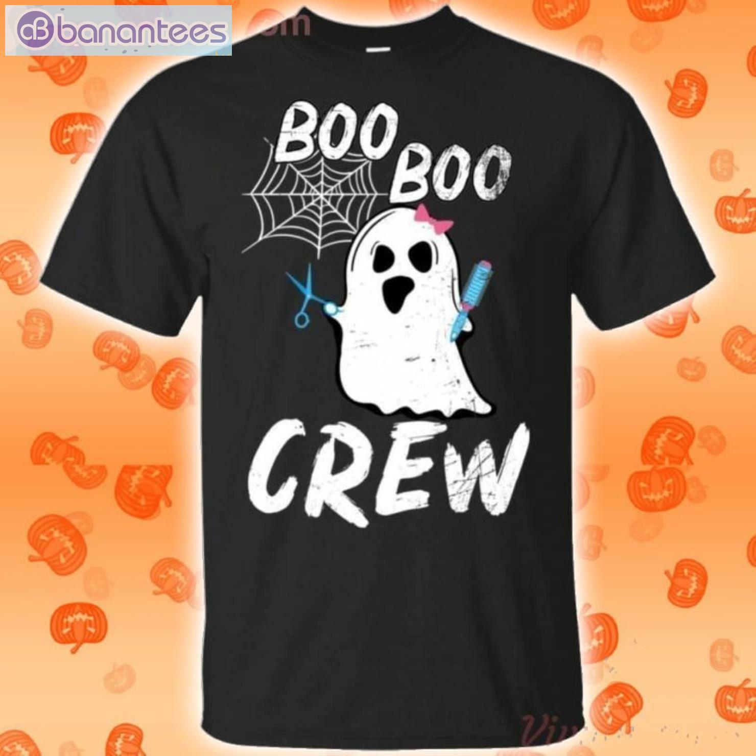 Hairdresser Ghost Boo Boo Crew Halloween T-Shirt Product Photo 1