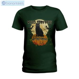 Halloween Black Cat T-Shirt Long Sleeve Tee Product Photo 4