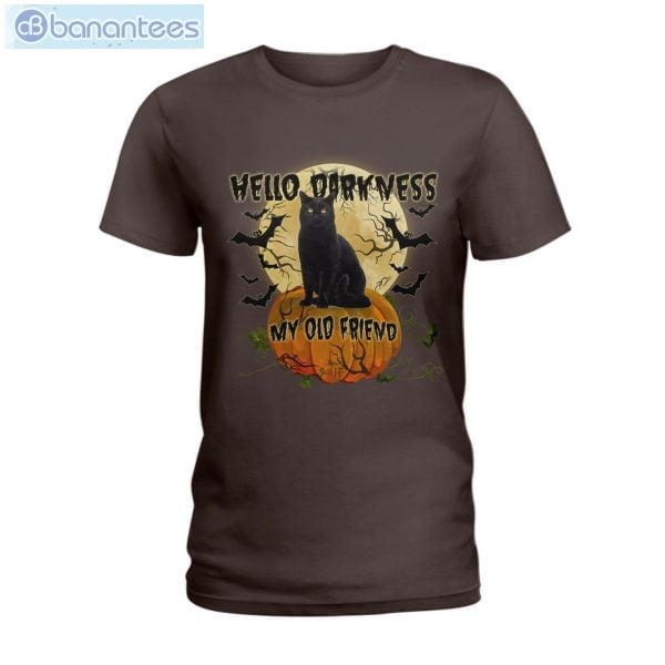 Halloween Black Cat T-Shirt Long Sleeve Tee Product Photo 5