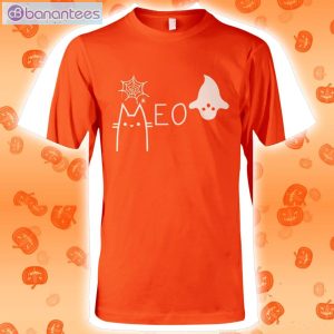 Halloween Cat Meow Long Sleeve T-Shirt Product Photo 4
