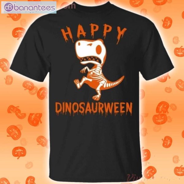Happy Dinosaurween Dinosaur Halloween Kids Funny T-Shirt Product Photo 1