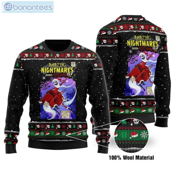 Happy Halloween Amazing Nightmares Christmas Ugly Sweater Product Photo 1