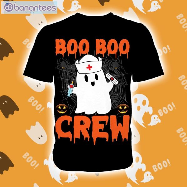 Happy Halloween Boo Boo Crew Ghost Nures T-Shirt Product Photo 1