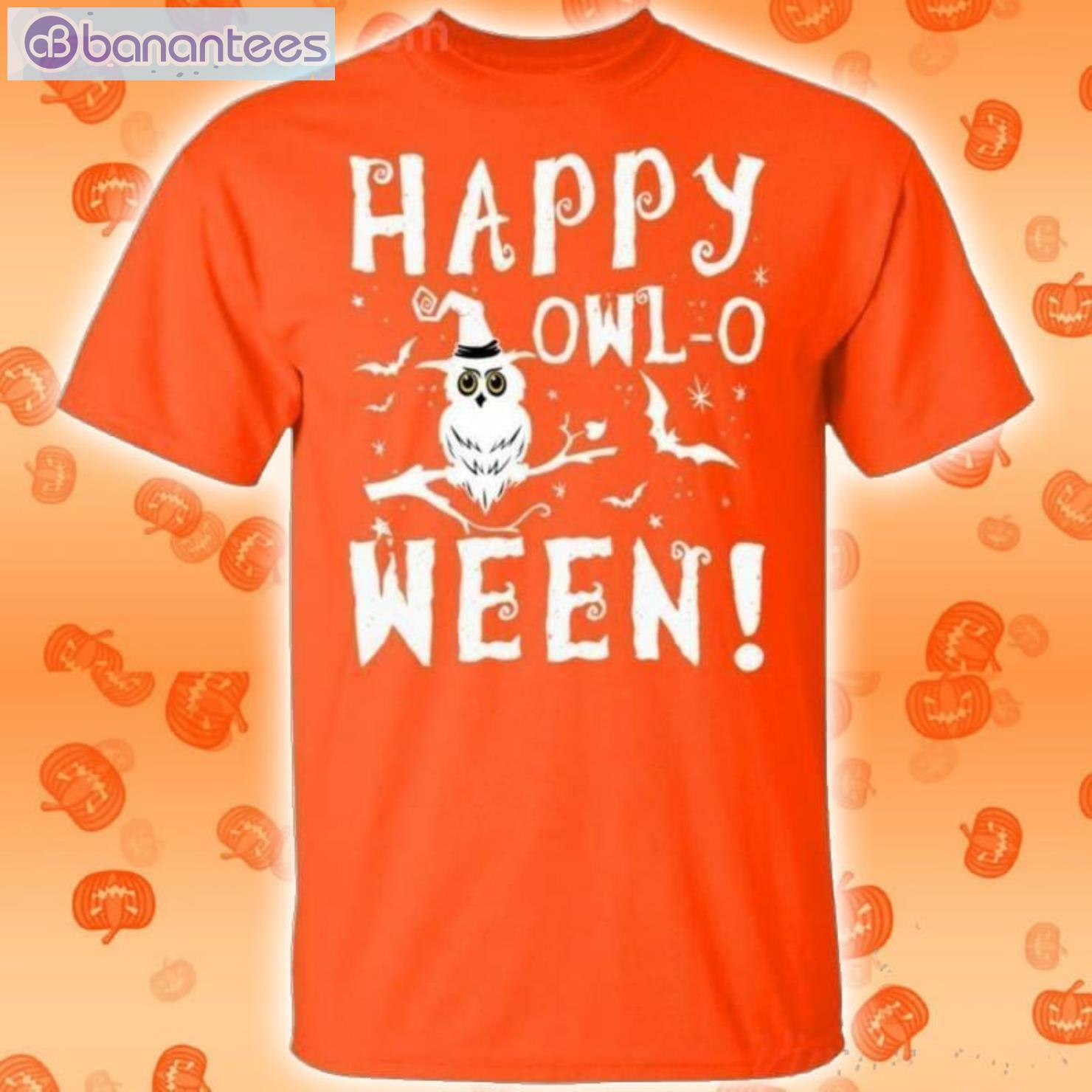 Happy Owl-O-Ween-Funny Owl Halloween T-Shirt Product Photo 2 Product photo 2