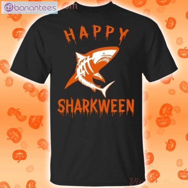 Happy Sharkween Halloween Funny T-Shirt Product Photo 1