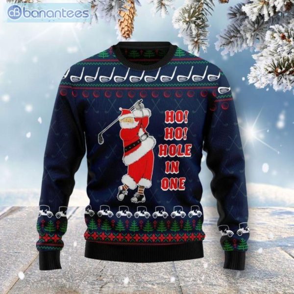 Ho Ho Hole In One Christmas Ugly Sweater Product Photo 1