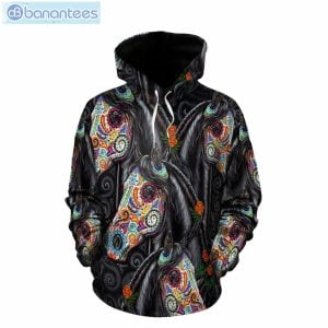 Horse Day Of The Dead Colorful Unique 3D Printed Leggings Hoodie Set Product Photo 1