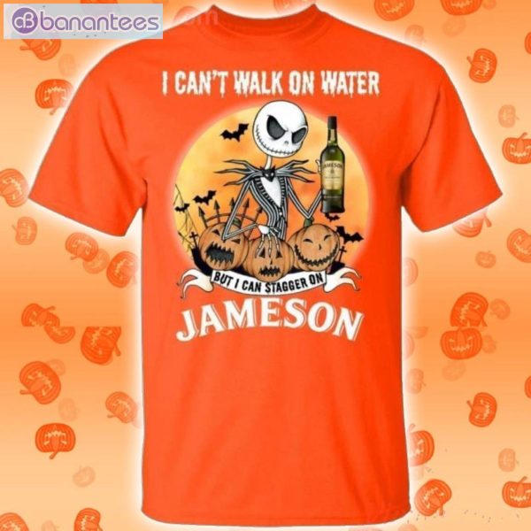 I Can Stagger On Jameson Whisky Jack Skellington Halloween T-Shirt Product Photo 2