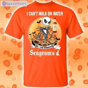 I Can Stagger On Seagram's 7 Whisky Jack Skellington Halloween T-Shirt Product Photo 2