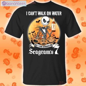 I Can Stagger On Seagram's 7 Whisky Jack Skellington Halloween T-Shirt Product Photo 1