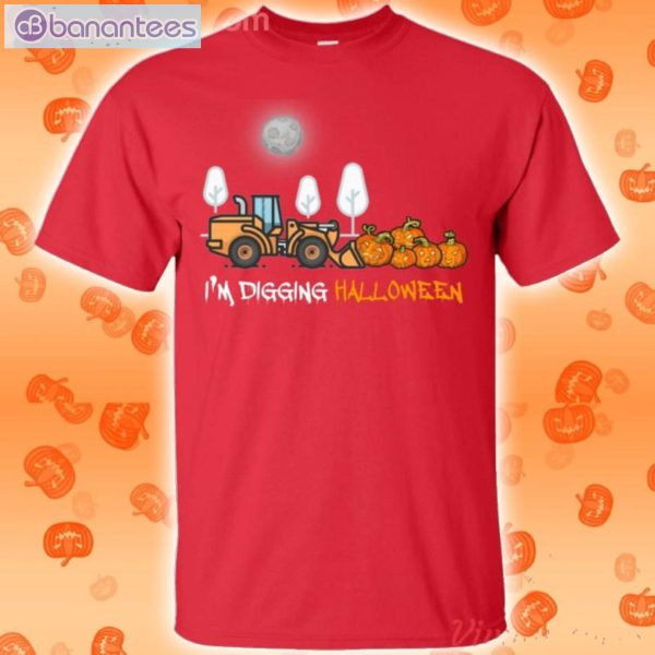 I'm Digging Halloween Construction Tractor T-Shirt Product Photo 2