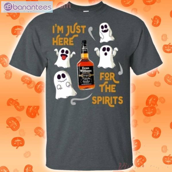 I'm Just Here For The Spirits Evan Williams Bourbon Halloween T-Shirt Product Photo 2