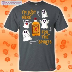I'm Just Here For The Spirits Fireball Cinnamon Whisky Halloween T-Shirt Product Photo 2