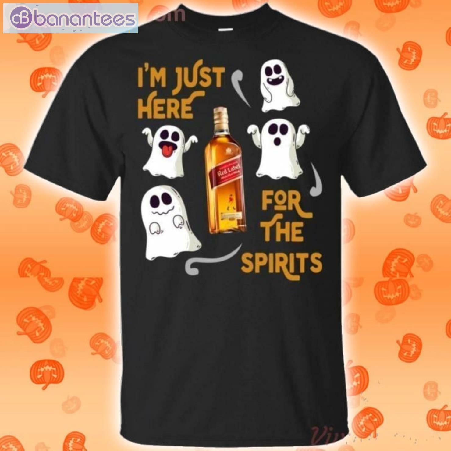 I'm Just Here For The Spirits Jonnie Walker Halloween T Shirt Product Photo