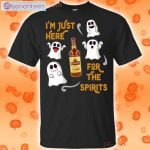 I'm Just Here For The Spirits Kessler American Whisky Halloween T-Shirt Product Photo 1