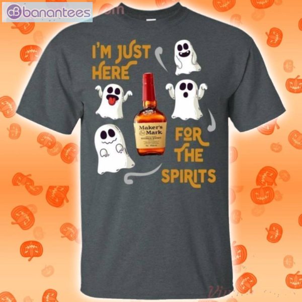 I'm Just Here For The Spirits Maker's Mark Bourbon Halloween T-Shirt Product Photo 2