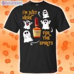 I'm Just Here For The Spirits Maker's Mark Bourbon Halloween T-Shirt Product Photo 1