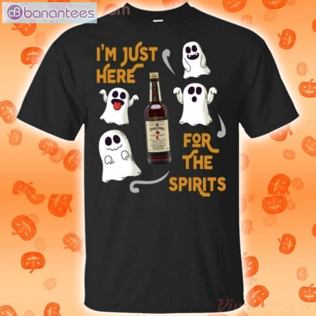I’m Just Here For The Spirits Seagram’s 7 Crown Halloween T-Shirt