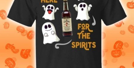 I’m Just Here For The Spirits Seagram’s 7 Crown Halloween T-Shirt