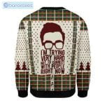 I'm Trying Not To Connect With People Ugly Christmas Sweater Product Photo 1