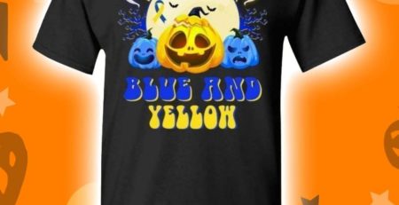In October We Wear Pink Down Syndrome Pumpkin Halloween T-Shirt