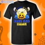 In October We Wear Pink Down Syndrome Pumpkin Halloween T-Shirt Product Photo 1