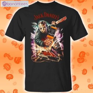 Jason Voorhees And Jack Daniel's Whisky Halloween T-Shirt Product Photo 1