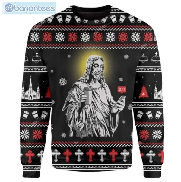 Jesus Christmas Reply To Friends Request Ugly Sweater Product Photo 1