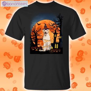 Labrador Retriever By The Halloween Moon Halloween T-Shirt Product Photo 2