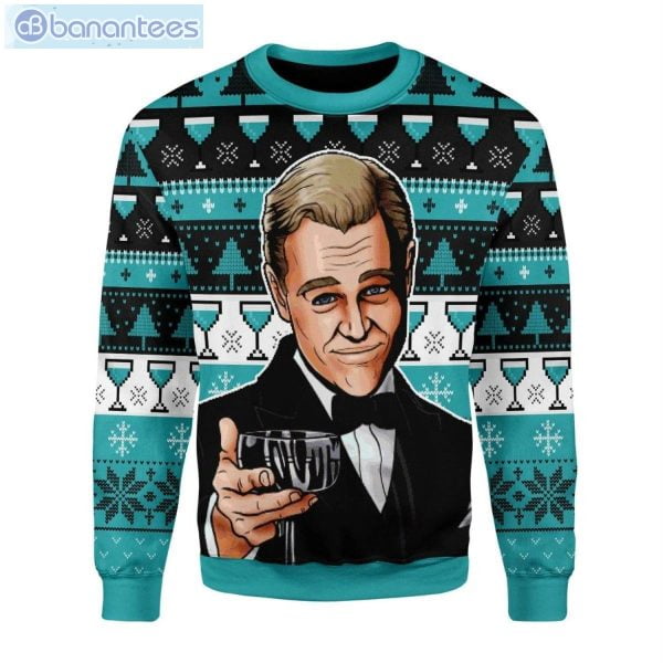 Leo Wine Glass Meme Ugly Christmas Sweater Product Photo 1
