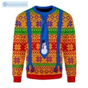 LGBT With Tie And Suspenders Ugly Christmas Sweater Product Photo 1