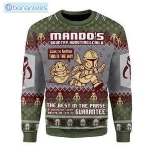Mando's Bountry Hungting Christmas Ugly Sweater Product Photo 1