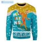 Mele Kalikimaka Surfing Santa Ugly Christmas Sweater Product Photo 1