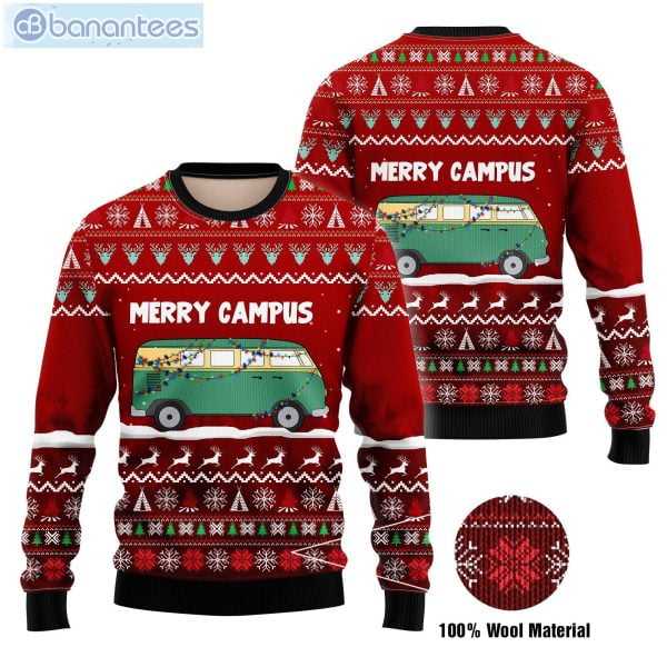 Merry Campus Christmas Ugly Sweater Product Photo 1