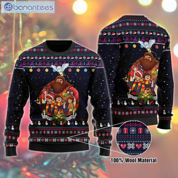 Merry Christma Harry Potter Cartoon Ugly Sweater Product Photo 1