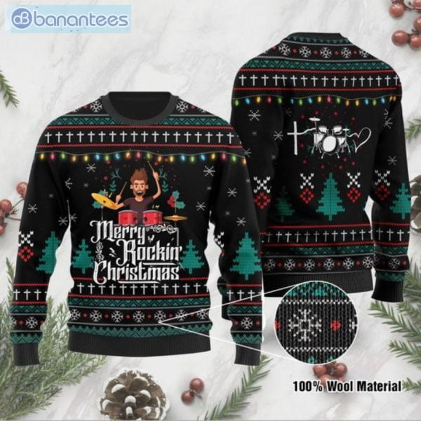 Merry Rokin' Christmas Ugly Sweater Product Photo 1