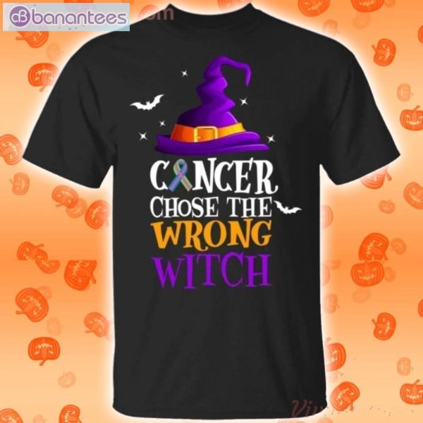 Metastatic Breast Choose The Wrong Witch Halloween T-Shirt Product Photo 1