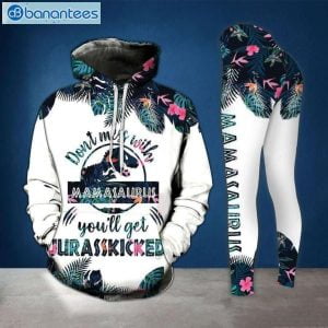 Mother Day Gift For Mom Mamasaurus Jurasskicked Hoodie And Leggings Set Product Photo 1