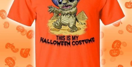 Mummy Stitch This Is My Halloween Kids Funny T-Shirt