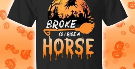 My Broom Broke So Now I Ride A Horse Halloween Halloween T-Shirt