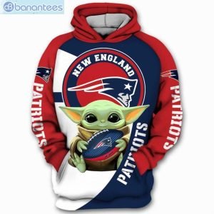 New England Patriots Baby Yoda Star Wars All Over Print 3D Hoodie Product Photo 1