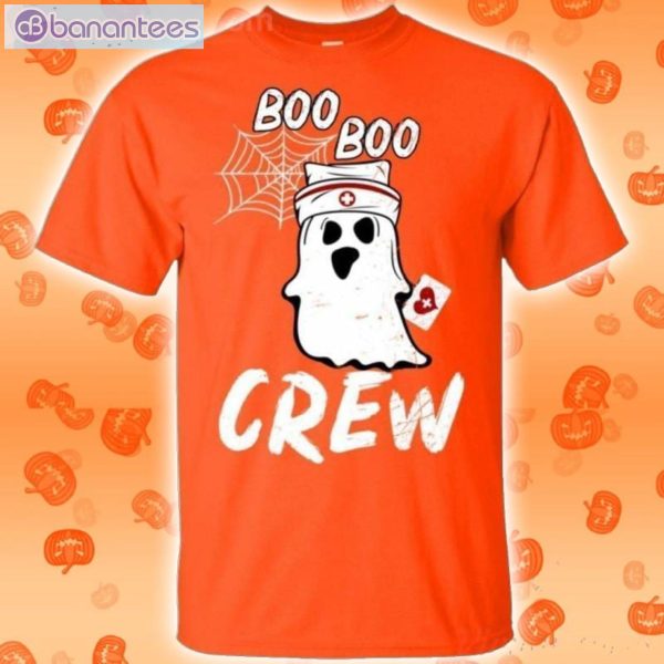 Nurse Ghost Boo Boo Crew Funny Halloween T-Shirt Product Photo 2